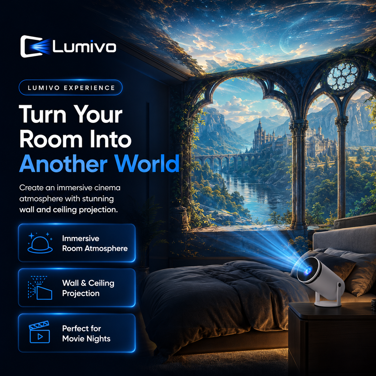 Lumivo Mini Smart Projector